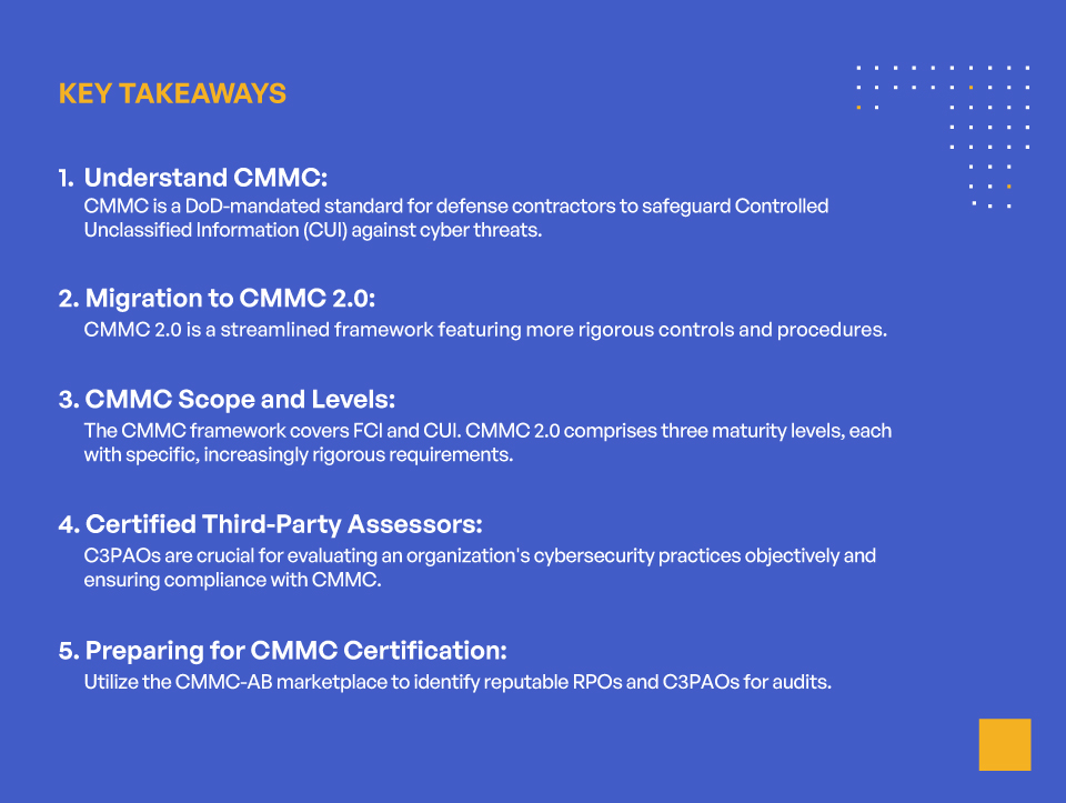 What is CMMC? – Key Takeaways
