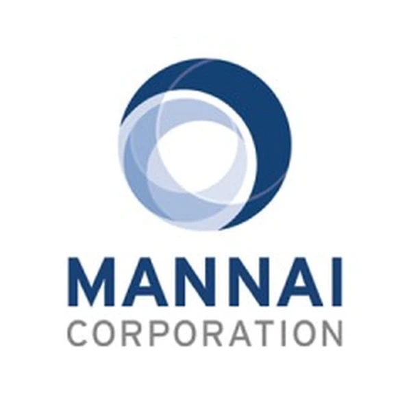 Mannai Corporation logo with blue circular design and corporate branding