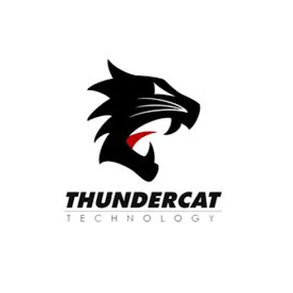 Thundercat Technology logo with stylized black wildcat head and red accent mark