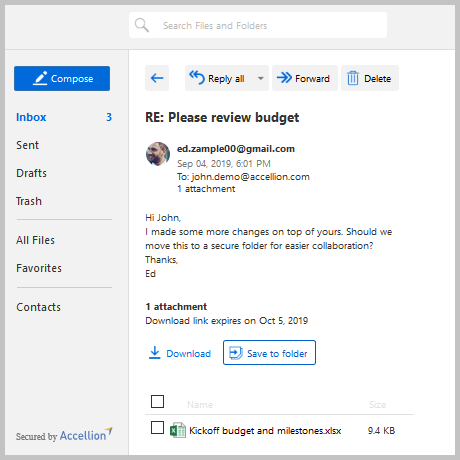 Email | Secure Collaboration Email | Secure Collaboration
