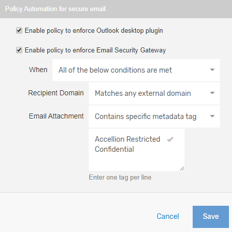 Email Policy Automation