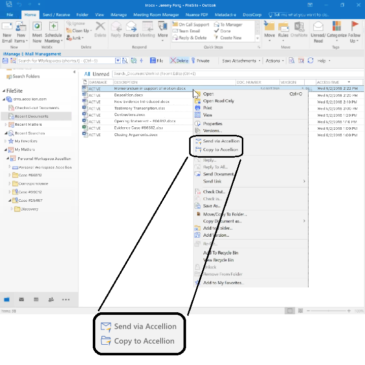 Partagez des documents sensibles avec des tiers en toute sécurité, sans quitter iManage
