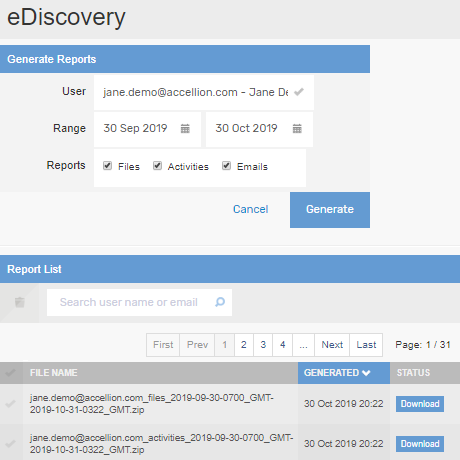 Visibility - Legal Hold - Built-in eDiscovery Reporting Visibility - Legal Hold - Built-in eDiscovery Reporting