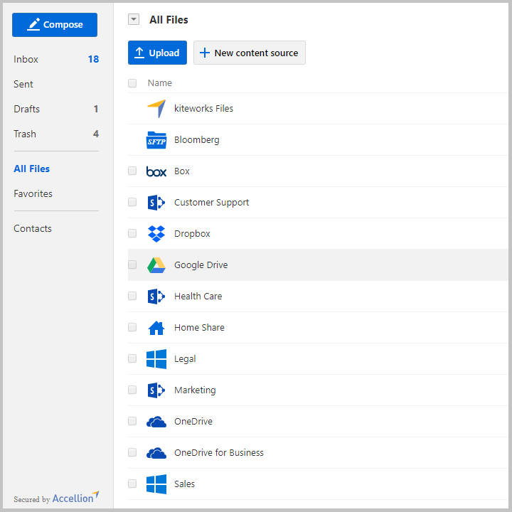 Connections | Secure MFT Server