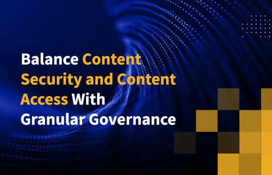 Balance Content Security and Content Access With Granular Governance