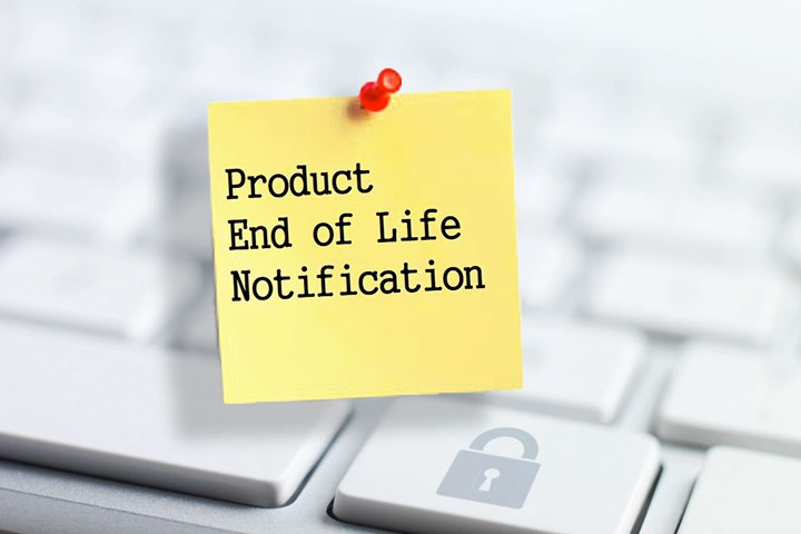 Security update - product end of life notice