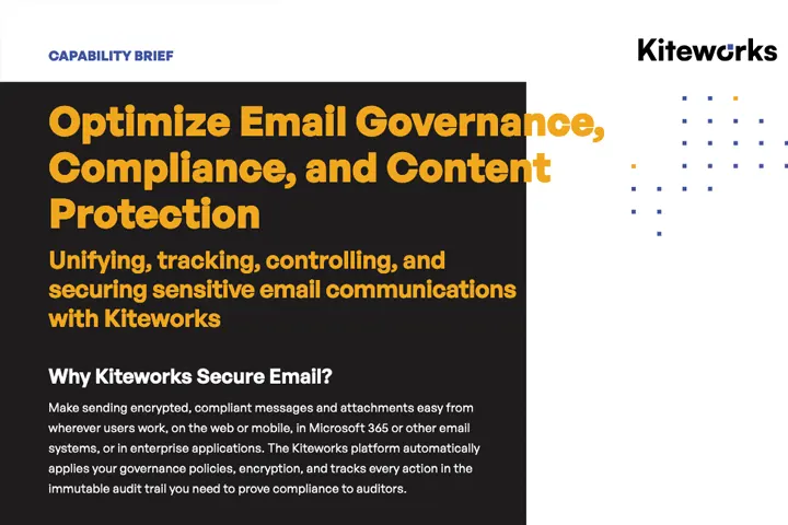 Optimize Email Governance, Compliance, and Content Protection