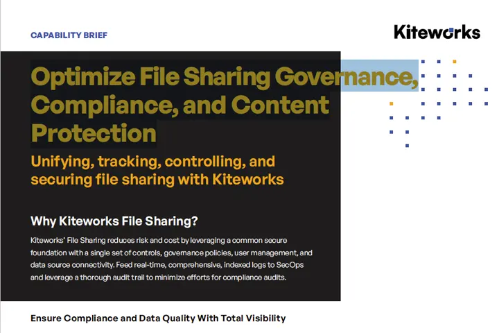 Optimize File Sharing Governance, Compliance, and Content Protection