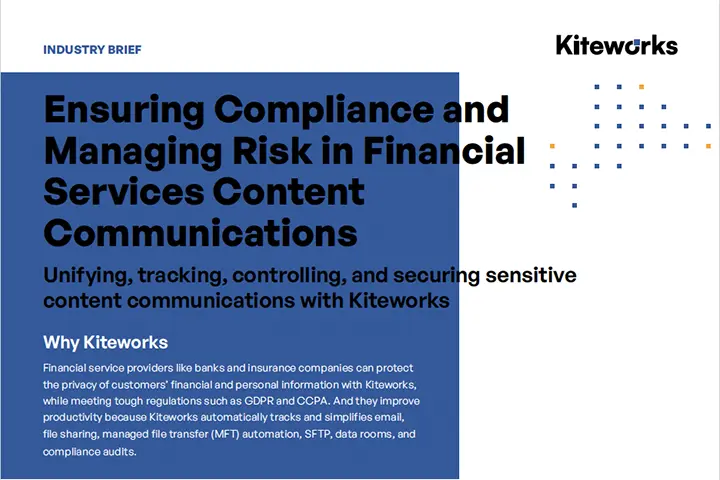 Ensuring Compliance and Managing Risk in Financial Services Content Communications