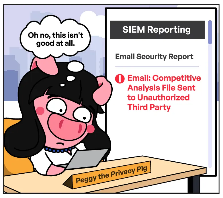 Kitetoons: Mac Shares Sensitive Competitive Analysis with a Prospective Employer | Slide #6 | Peggy Thinking: Oh no, this isn't good at all.