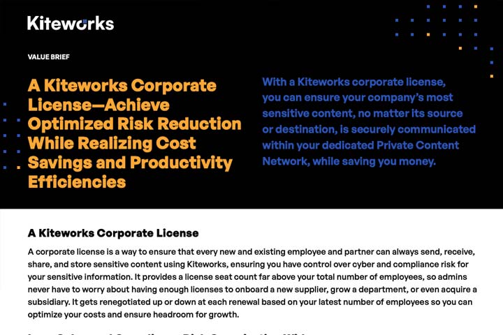 Kiteworks Corporate License