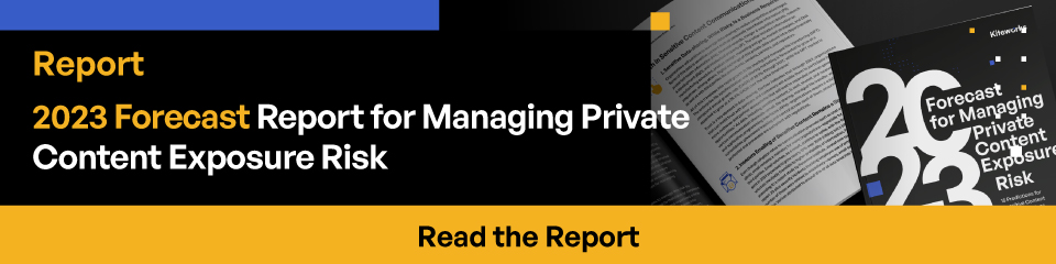 Report 2023 Forecast Report for Managing Private Content Exposure Risk Read the Report