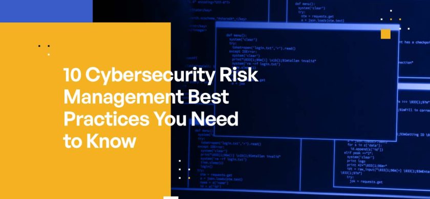 10 Cybersecurity Risk Management Best Practices You Need to Know