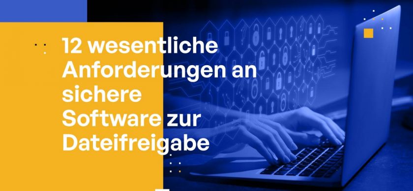 12 wesentliche Anforderungen an sichere Software zur Dateifreigabe