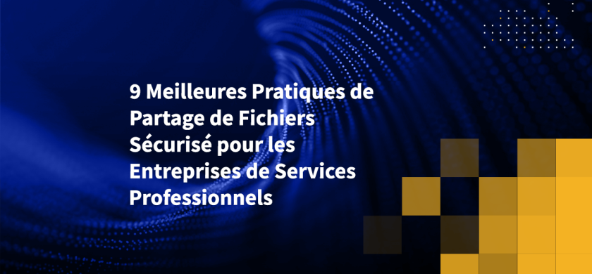 9 Meilleures Pratiques de Partage de Fichiers Sécurisé pour les Entreprises de Services Professionnels