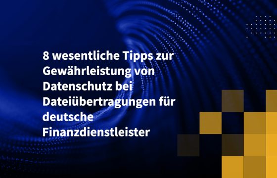 8 wesentliche Tipps zur Gewährleistung von Datenschutz bei Dateiübertragungen für deutsche Finanzdienstleister