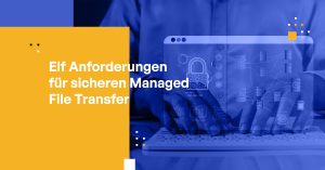 Elf Anforderungen für sicheren Managed File Transfer