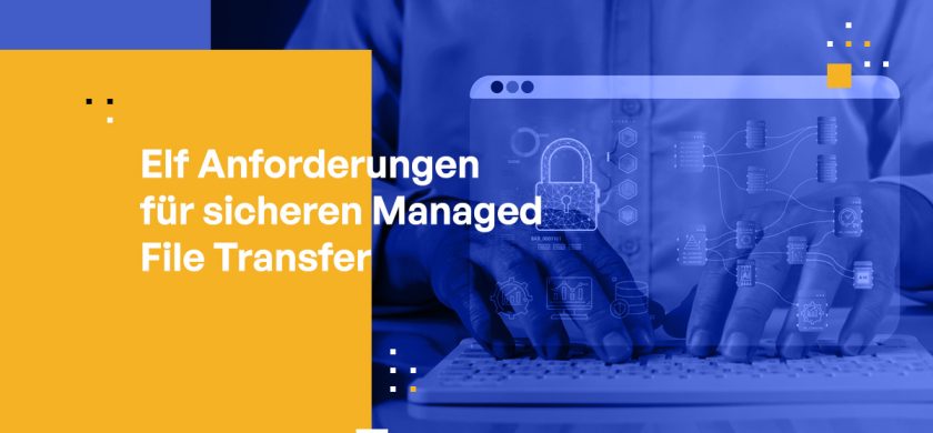 Elf Anforderungen für sicheren Managed File Transfer