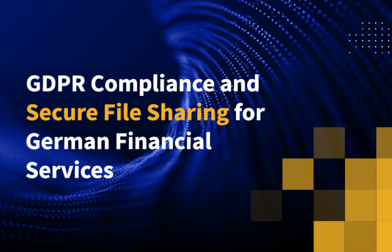 GDPR Compliance and Secure File Sharing for German Financial Services