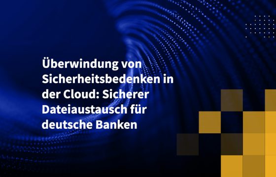 Überwindung von Sicherheitsbedenken in der Cloud: Sicherer Dateiaustausch für deutsche Banken