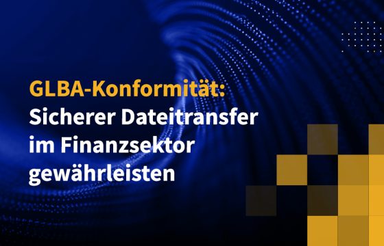 GLBA-Konformität: Sicherer Dateitransfer im Finanzsektor gewährleisten