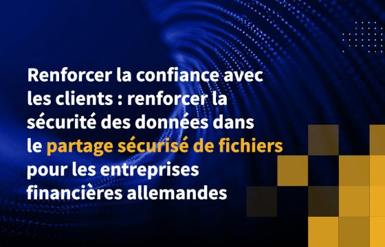 Renforcer la confiance avec les clients : renforcer la sécurité des données dans le partage sécurisé de fichiers pour les entreprises financières allemandes