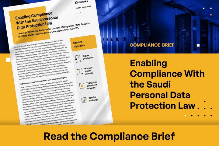 Enabling Compliance With the Saudi Personal Data Protection Law