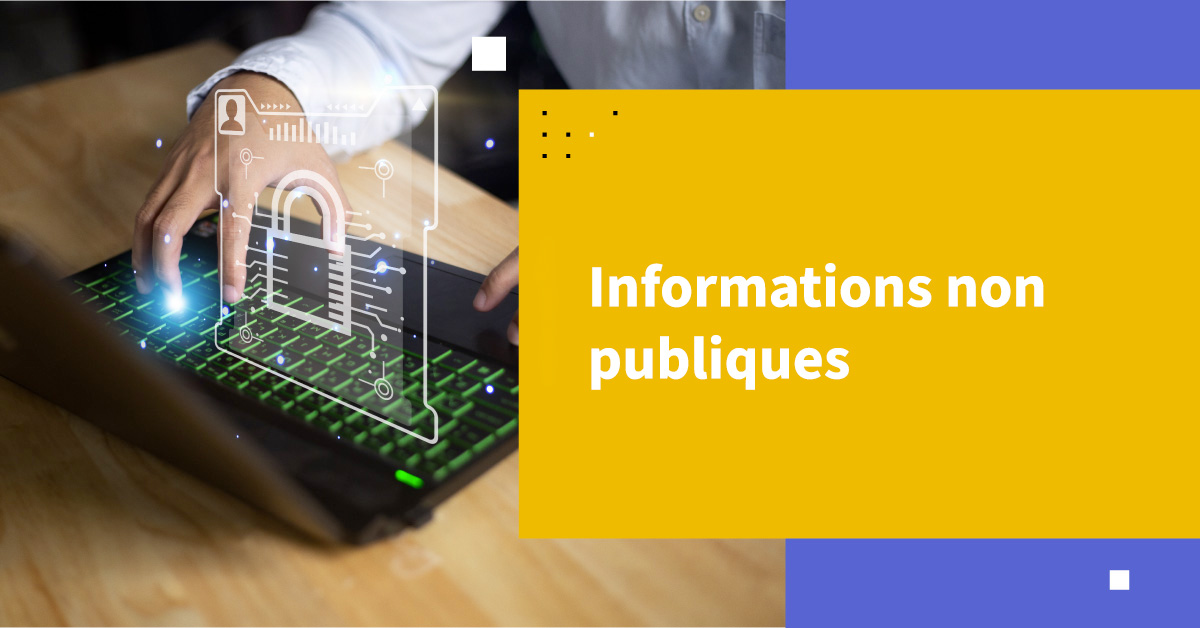 Informations non publiques