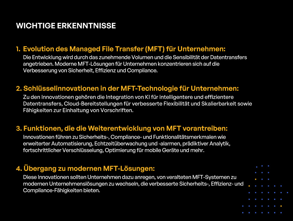 Innovationen im Enterprise Managed File Transfer: Update 2024 - Wichtige Erkenntnisse