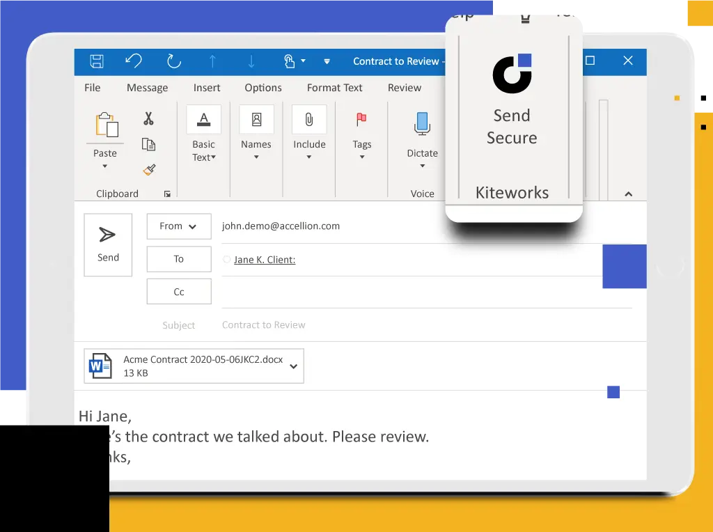 Make Security Easy for Outlook Users