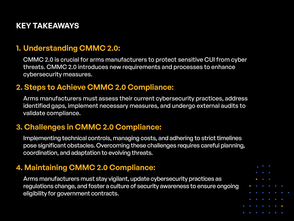 CMMC 2.0 Compliance for Armament Manufacturers