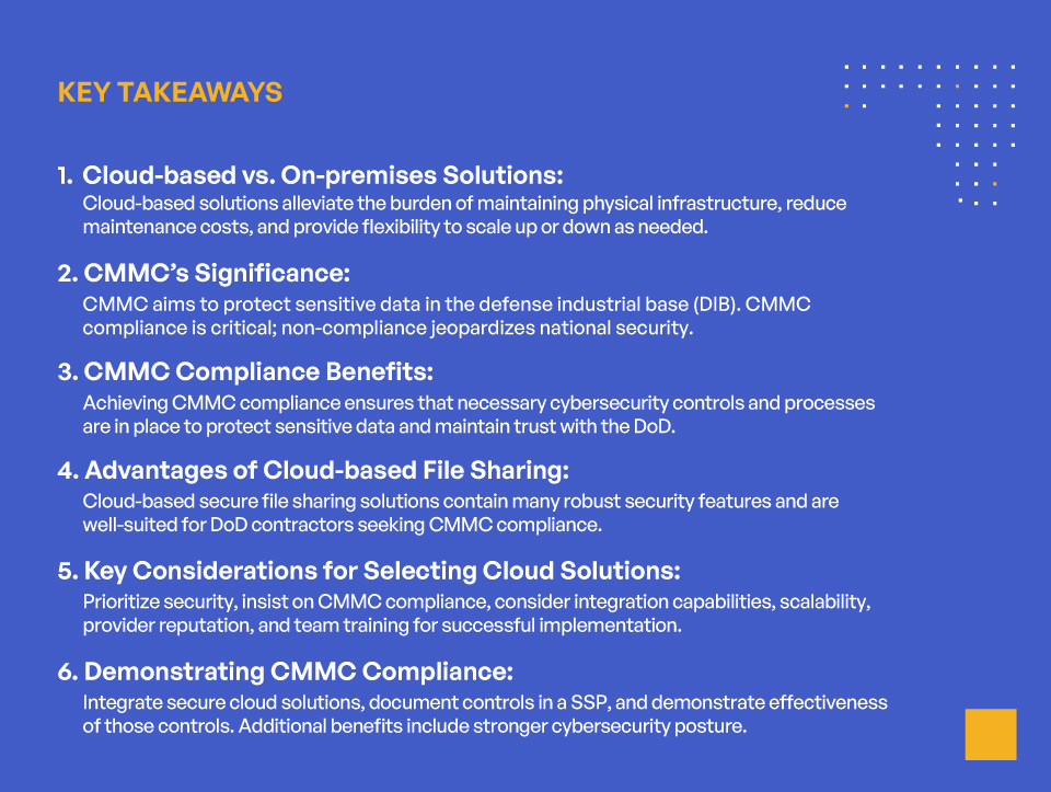 CMMC and Cloud Security: Integration Best Practices – Key Takeaways