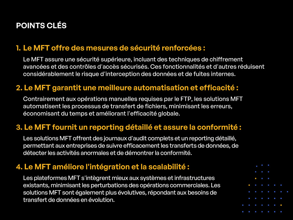 Du Protocole de Transfert de Fichiers au Transfert Sécurisé de Fichiers : Évolutions pour Améliorer les Transferts de Fichiers Sécurisés - POINTS CLÉS