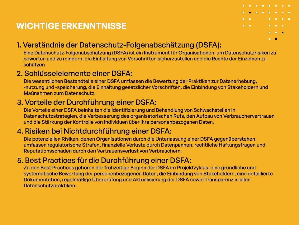 Was ist eine Datenschutz-Folgenabschätzung? - Wichtige Erkenntnisse