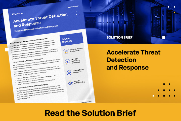 Embedded Managed Detection and Response (MDR)