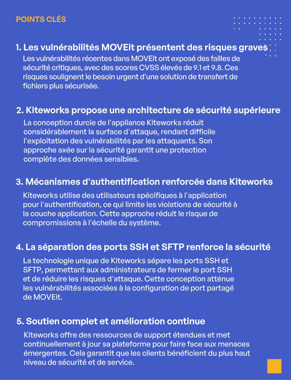Sécurisez vos données : Pourquoi passer de MOVEit à Kiteworks - Points clés