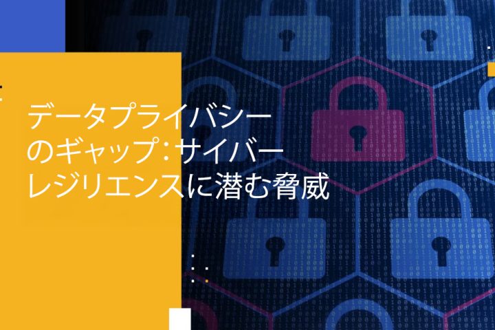 データプライバシーのギャップ：サイバーレジリエンスに潜む脅威