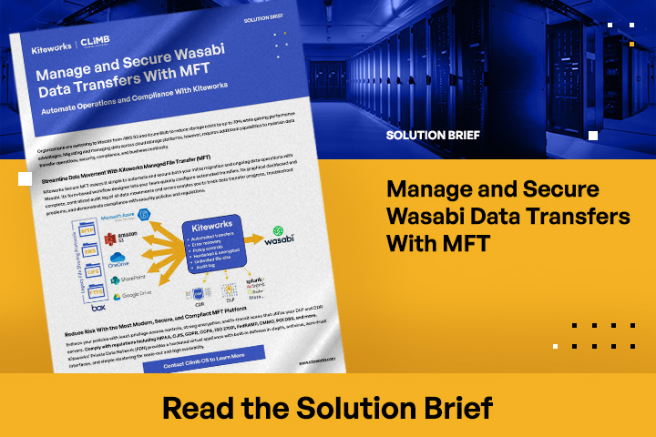 Manage and Secure Wasabi Data Transfers With MFT