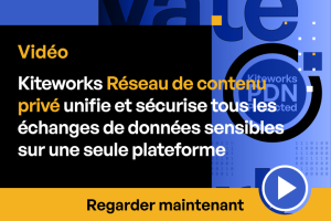 Kiteworks Réseau de contenu privé unifie et sécurise tous les échanges de données sensibles sur une seule plateforme