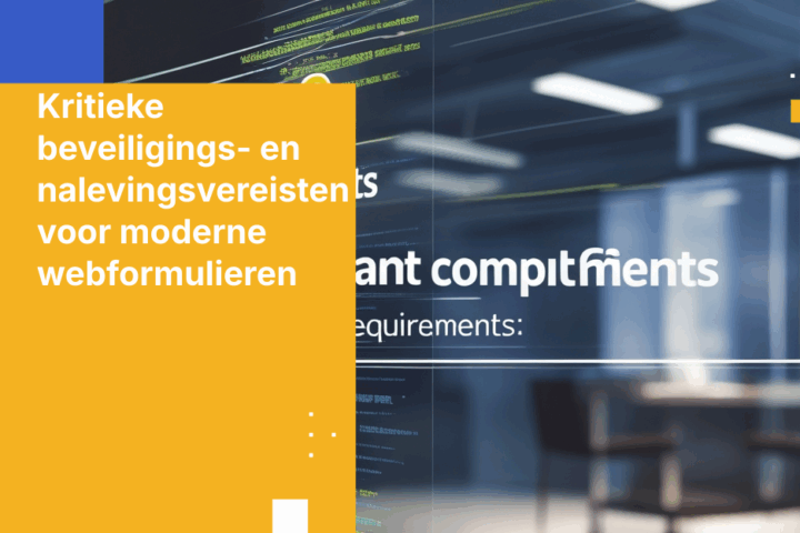 Kritieke beveiligings- en nalevingsvereisten voor moderne webformulieren