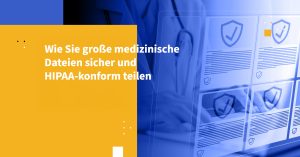 Wie Sie große medizinische Dateien sicher und HIPAA-conform teilen