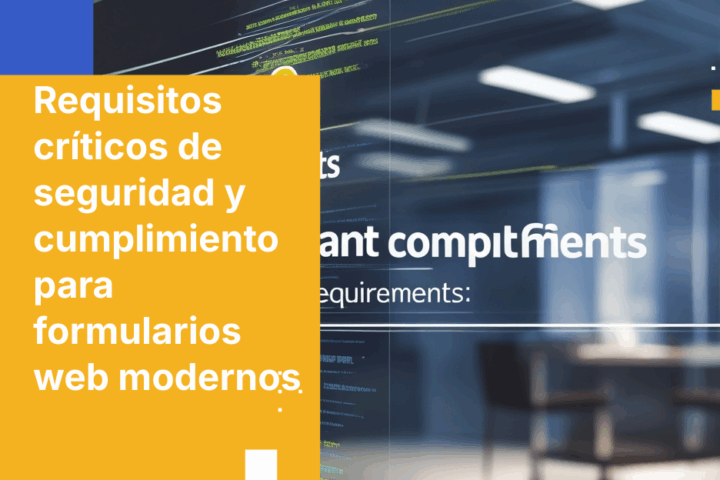 Requisitos críticos de seguridad y cumplimiento para formularios web modernos