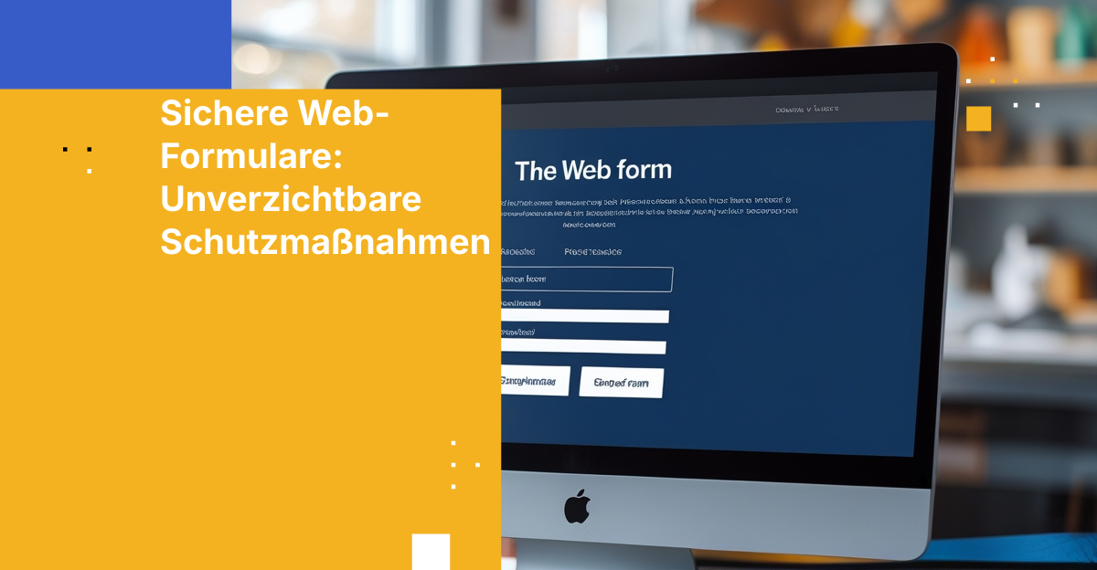 Web Formular Web-Formular-Sicherheitsrichtlinien und Checkliste für Compliance