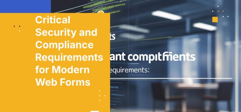 Critical Security and Compliance Requirements for Modern Web Forms