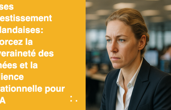 Firmses d'Investissement Néerlandaises: Renforcez la Souveraineté des Données et la Résilience Opérationnelle pour DORA