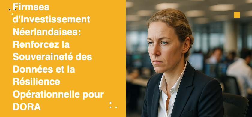Firmses d'Investissement Néerlandaises: Renforcez la Souveraineté des Données et la Résilience Opérationnelle pour DORA