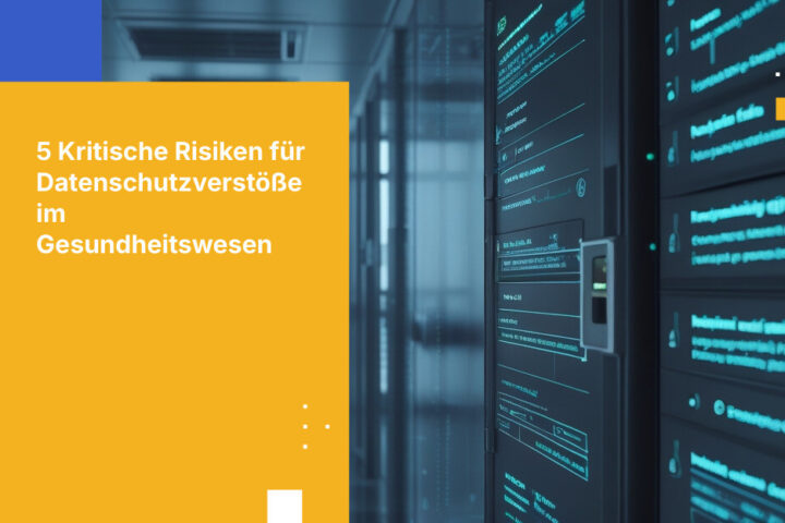 Die 5 größten Risiken für Datenschutzverstöße in Gesundheitsorganisationen und wie Sie sich davor schützen