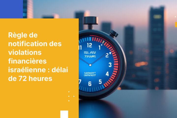 Comment les institutions financières israéliennes respectent le délai de notification de violation de 72 heures selon l’Amendement 13