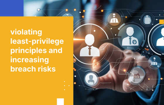 violating least-privilege principles and increasing breach risks