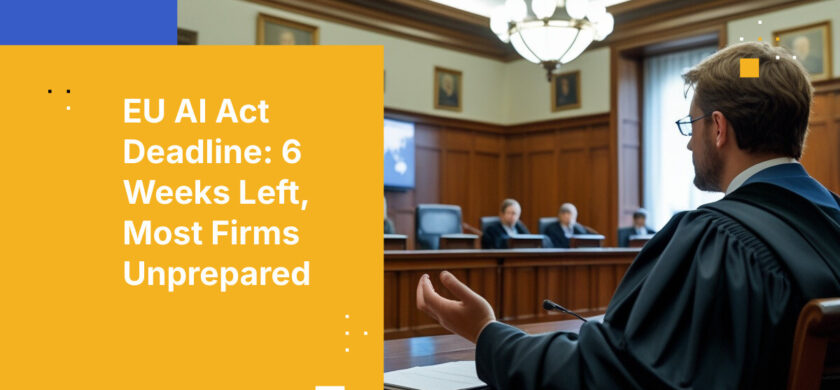 EU AI Act Deadline: 6 Weeks Left, Most Firms Unprepared